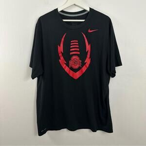 Vintage Ohio State Buckeyes Nike DrI-Fit Black Shirt Men's Size XL